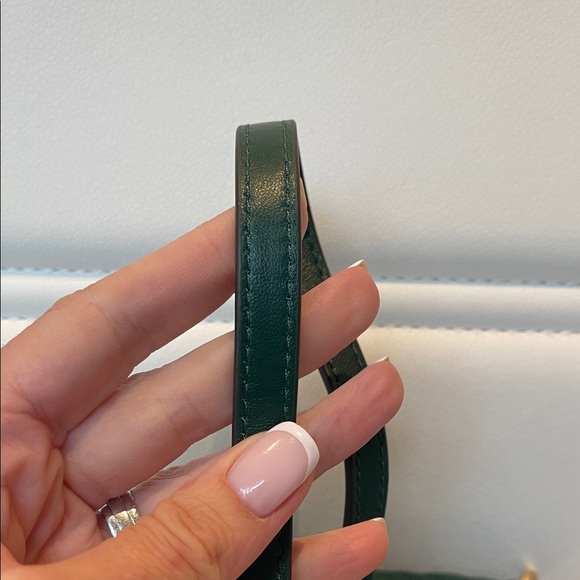 NWT Elegant Green Quilted Chain Crossbody Bag - Picture 7 of 9